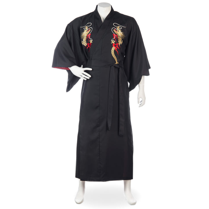 Drachenbestickter langer Kimono
