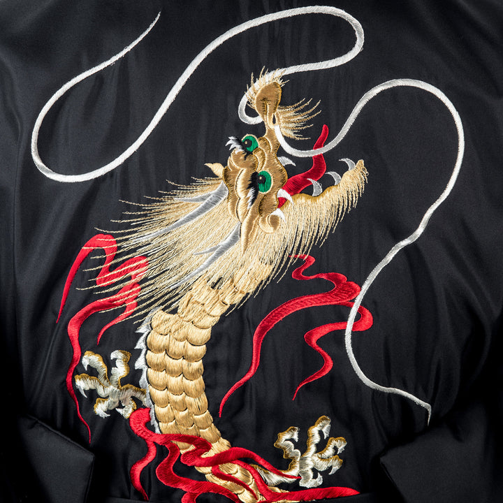 Drachenbestickter langer Kimono