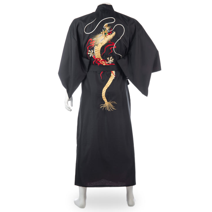 Drachenbestickter langer Kimono