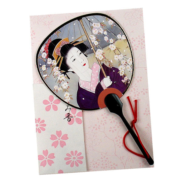 Card - Geisha in Purple