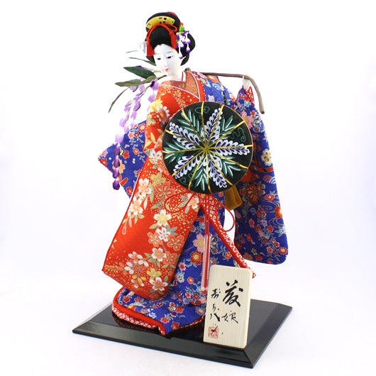 Fujimusume II - doll in silk kimono