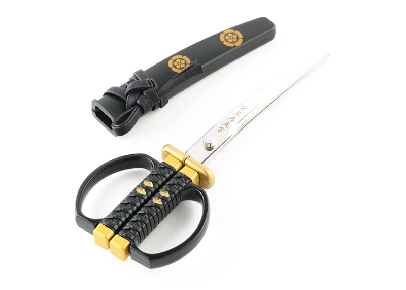 Katana scissors with stand Black