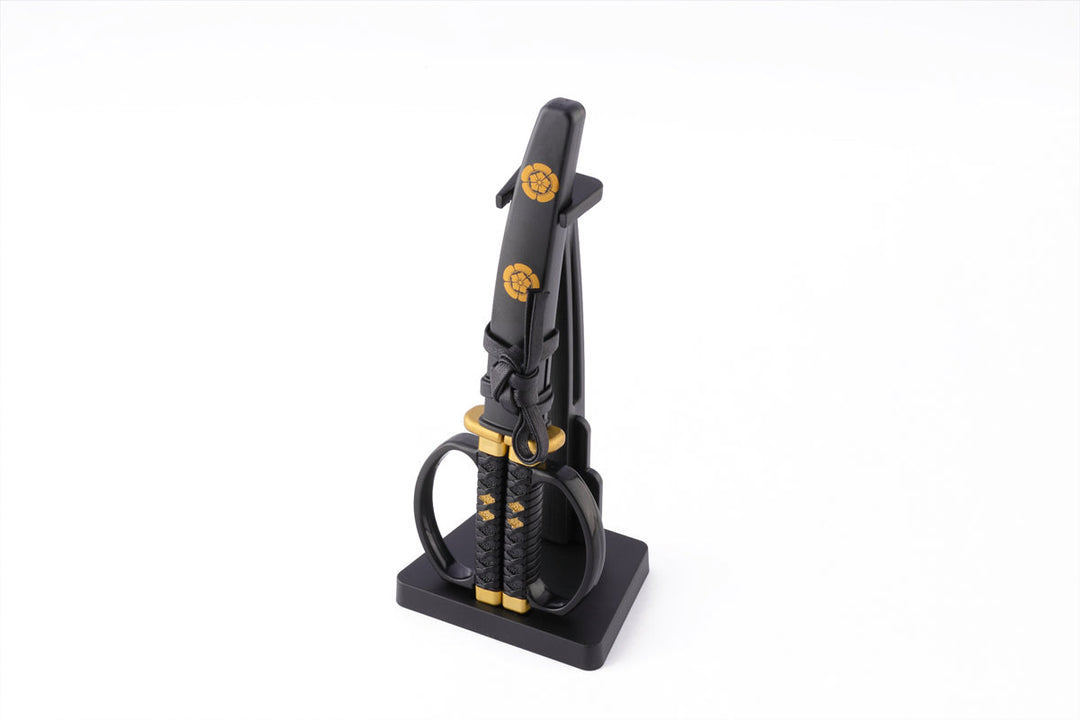 Katana scissors with stand Black