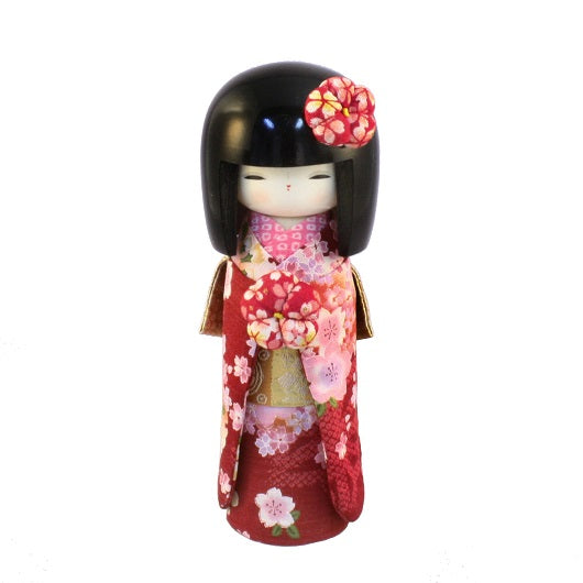 Kyo-Bijin Red Kokeshi