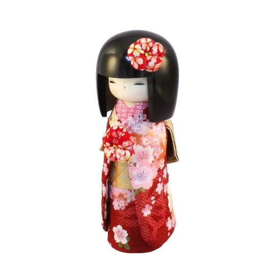 Kyo-Bijin Red Kokeshi