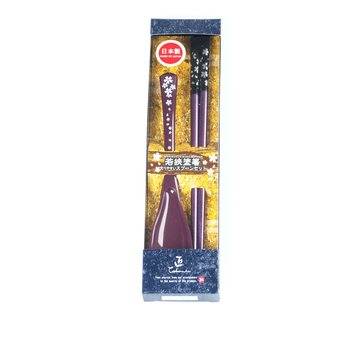 Wakasanuri Purple Chopstick Set