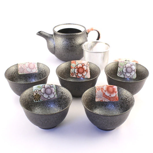 Yuzen Tea set for 5